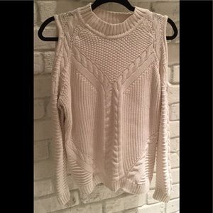 Cold shoulder sweater